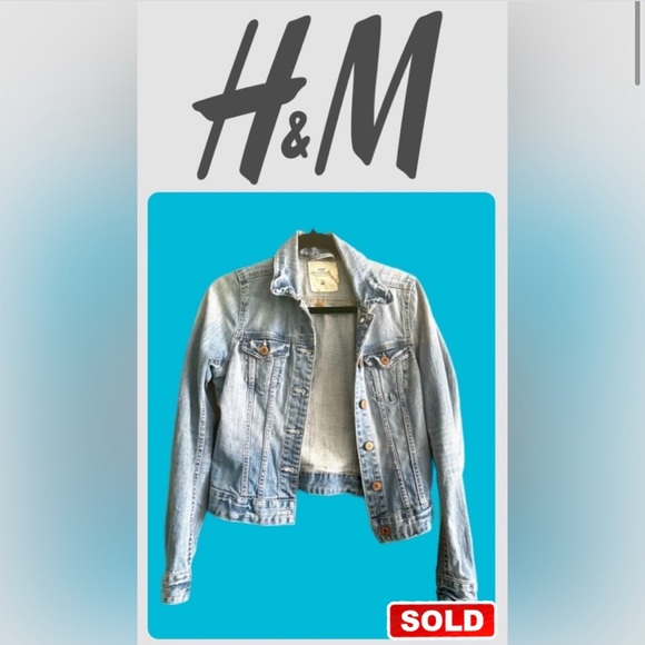 H&M Jackets & Blazers - +FREE🎁  Y2K H&M L.O.G.G. Light Colored Tailor Cut Jean jacket - size 4
